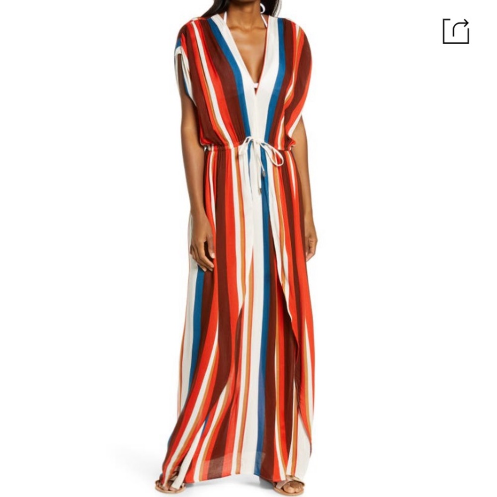 Maxi dress (coca stripe).